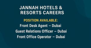 Jannah Hotels & Resorts Careers UAE 2025