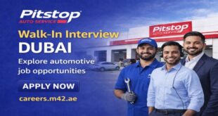 Pitstop Auto Service Walk-In Interview Dubai