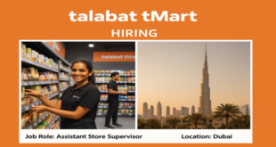 Assistant Store Supervisor Job in Dubai – talabat tMart