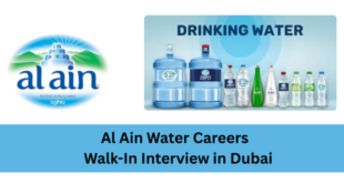 Al Ain Water Careers 2026 | Walk-In Interview in Dubai
