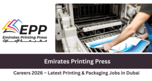 Emirates Printing Press Careers 2026